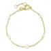 Perle Armband aus vergoldetem Sterlingsilber