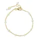 Perle Armband aus vergoldetem Sterlingsilber