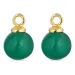 grünem Onyx Anhänger für Ohrringe in vergoldetem Silber - Mix & Match