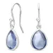 violettem Bergkristall Ohrringe in Silber - Loom Stones