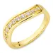 Zirkon Ring aus vergoldetes Messing - Eliné