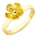 Blumen Ring aus vergoldetes Messing - Eliné