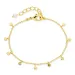 weißem Perle Armband aus vergoldetes Messing - Eliné