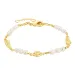 Perle Armband aus vergoldetes Messing - Eliné