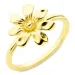 Blumen Ring aus vergoldetes Messing - Eliné
