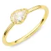 Zirkon Ring aus vergoldetes Messing - Eliné