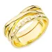 Zirkon Ring aus vergoldetes Messing - Eliné