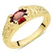 Granat Ring aus vergoldetes Messing - Eliné