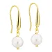 Perle Ohrringe in vergoldetes Messing - Eliné