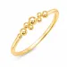 Kugel Ring aus vergoldetes Messing - Bubbly Pure