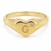 buchstab g Ring aus vergoldetes Messing