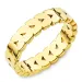 Wasserfest Blatt Ring aus vergoldetem Edelstahl - OCEANA