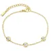 Wasserfest Zirkon Armband aus vergoldetem Stahl - OCEANA
