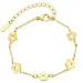 Wasserfest Blumen Armband aus vergoldetem Stahl - OCEANA