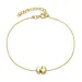 Wasserfest buchstab s Armband aus vergoldetem Stahl - OCEANA