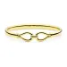 Wasserfest infinity Armreif aus vergoldetem Stahl - OCEANA