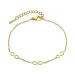 Wasserfest infinity Armband aus vergoldetem Stahl - OCEANA