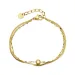 Wasserfest Armband aus vergoldetem Stahl - OCEANA