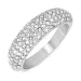 Wasserfest Zirkon Ring aus Stahl - OCEANA