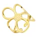 Wasserfest Blumen Ring aus vergoldetem Edelstahl - OCEANA