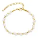 Wasserfest Perle Armband aus vergoldetem Stahl - OCEANA