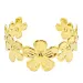 Wasserfest Blumen Armband aus vergoldetem Stahl - OCEANA