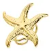 Wasserfest Seestern Ring aus vergoldetem Edelstahl - OCEANA