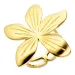 Wasserfest Blumen justierbar Ring Gr.54-58 aus vergoldetem Edelstahl - OCEANA
