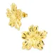 Wasserfester Blumen Ohrringe in vergoldetem Stahl - OCEANA