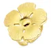 Wasserfest Blumen Ring aus vergoldetem Edelstahl - OCEANA