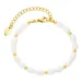 Wasserfest Perle Armband aus vergoldetem Stahl - OCEANA