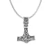 Wasserfest Thors Hammer Halskette aus Stahl - OCEANA