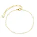 Wasserfest Perle Armband aus vergoldetem Stahl - OCEANA