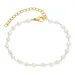 Wasserfest Perle Armband aus vergoldetem Stahl - OCEANA