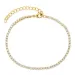 Wasserfest Zirkon Armband aus vergoldetem Stahl - OCEANA