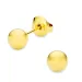6 mm Wasserfester Ohrstecker in vergoldetem Stahl - OCEANA