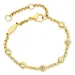 Wasserfest Zirkon Armband aus vergoldetem Stahl - OCEANA