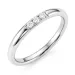 Wasserfest Zirkon Memoirering aus Stahl - OCEANA