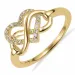 Kollektionsmuster Herz Ring aus vergoldetem Sterlingsilber
