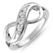 infinity Zirkon Ring aus Silber