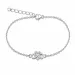 Herz infinity Armband aus versilbertes Messing