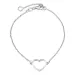 Herz Armband aus Silber und Anhänger aus Silber