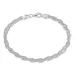 geflochtenes Armband aus Silber  x 3,6 mm