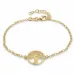 Lebensbaum Armband aus vergoldetem Sterlingsilber und Anhänger aus vergoldetem Sterlingsilber