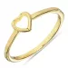 Herz Ring aus vergoldetem Sterlingsilber