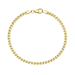 BNH Panzerarmband aus vergoldetem Sterlingsilber 17 cm x 2,7 mm