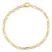 Figaroarmband aus 8 Karat Gold 18,5 cm x 2,8 mm