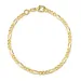 Figaroarmband aus 8 Karat Gold 17 cm x 3,4 mm