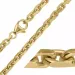 Bnh anker facet halskette aus vergoldetem sterlingsilber 55 cm x 4,1 mm