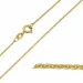 BNH Anker runden Halskette aus 8 Karat Gold 38 cm x 1,2 mm